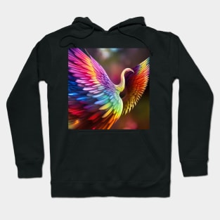 Rainbow fantasy bird Hoodie